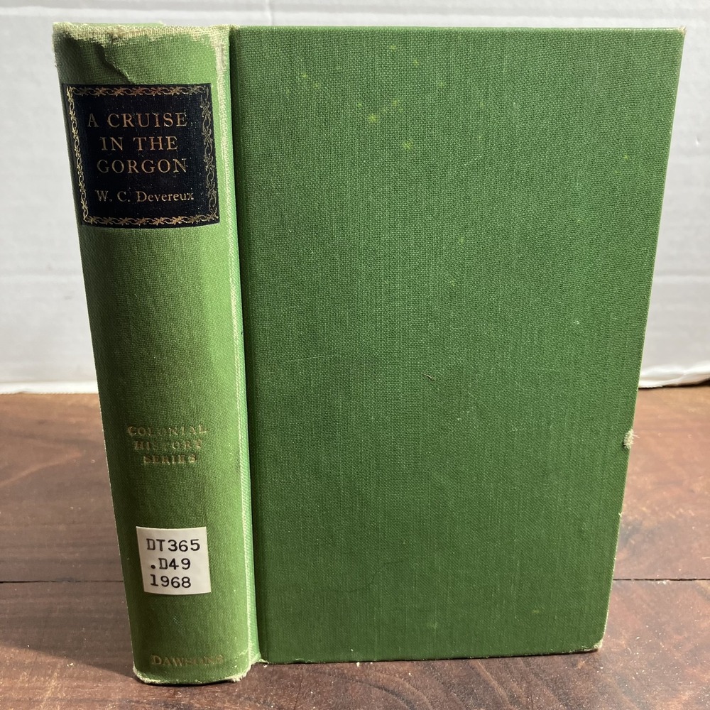Vintage A Cruise In The Gorgon W. Cope Devereux 1968 Hardcover Colonial History